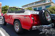 1968 Jeepster Commando Convertible was re-painted in factory correct Glacier White (396) and President Red (398) colors