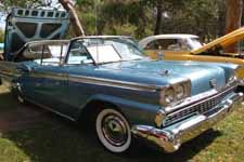Fully restored 1959 Ford Galaxie Skyliner retractable hardtop in original Surf Blue metallic paint color (#M1011)